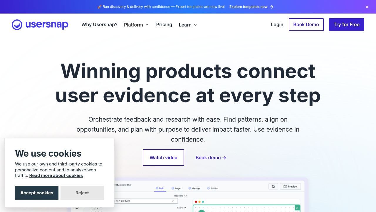 Usersnap: user feedback and CX platform