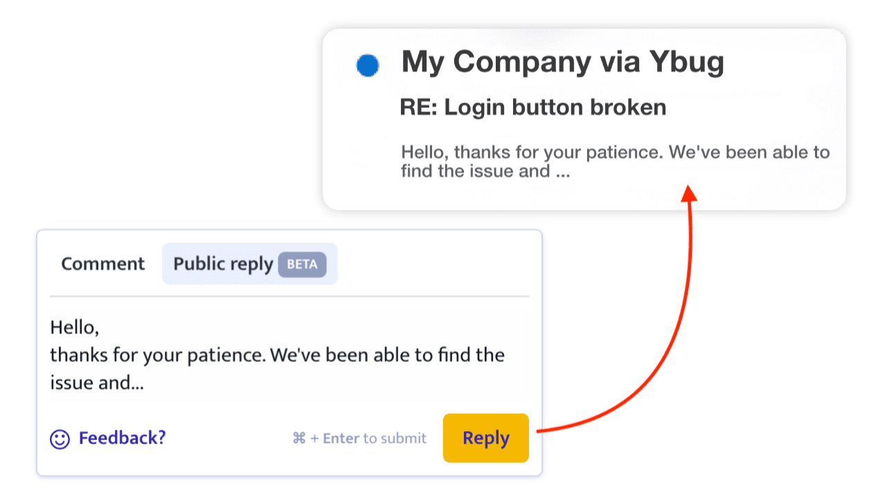 Close the feedback loop: Introducing built-in Feedback replies π