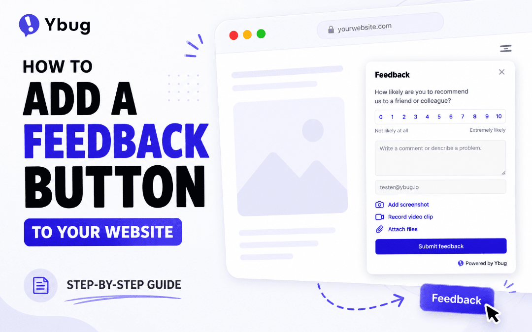 How to add a feedback button to your website (step-by-step)