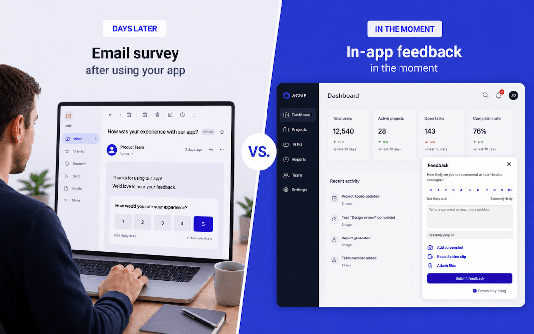 In-app feedback: how to collect it and what to do with it